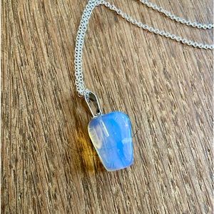 Opalite tumbled gemstone necklace NWOT